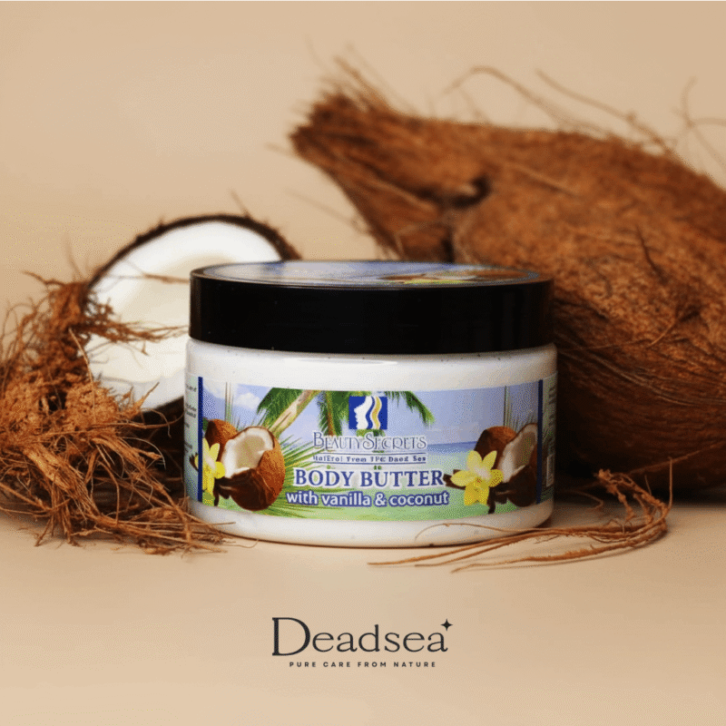 مرطب زبدة الشيا بالفانيليا وجوز الهند