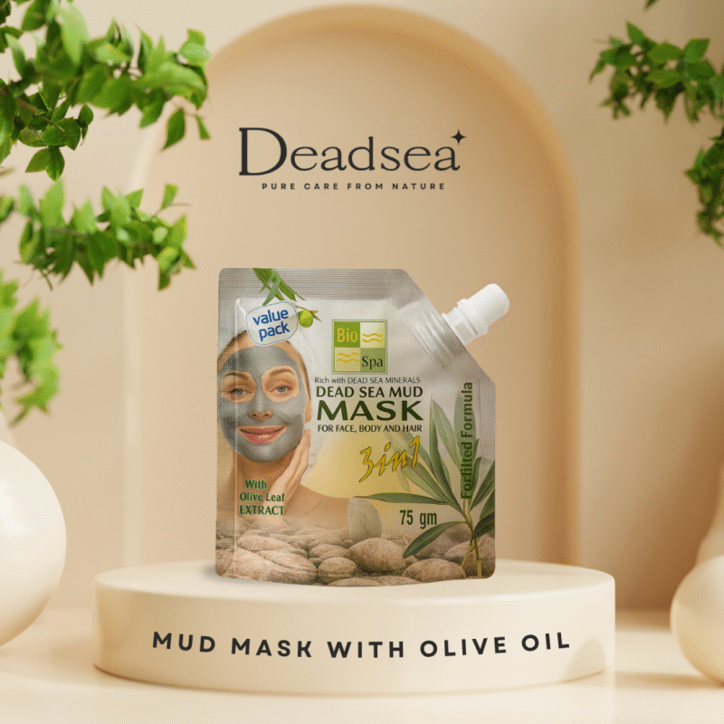 ماسك طين البحر الميت بزيت الزيتون