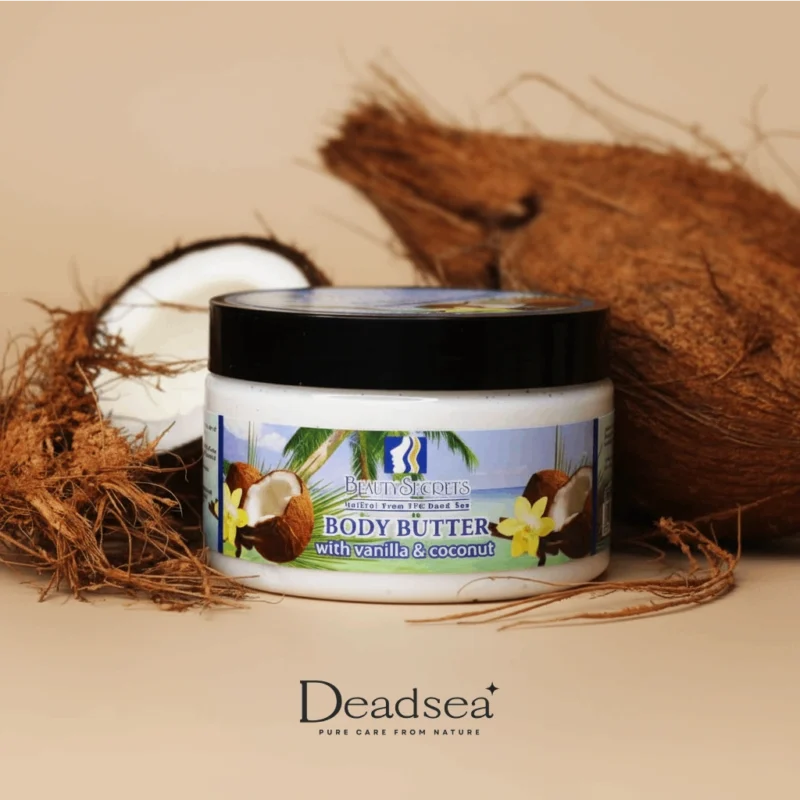 مرطب زبدة الشيا بالفانيليا وجوز الهند