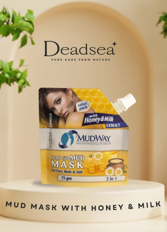 Dead Sea mud mask with honey and milk thistle