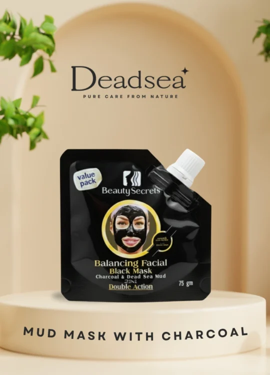Dead Sea mud mask with charcoal