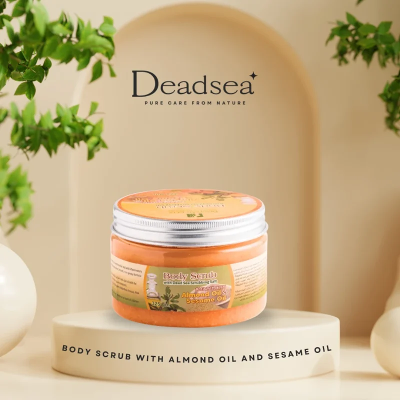مقشر الجسم مع زيت اللوز وزيت السمسم